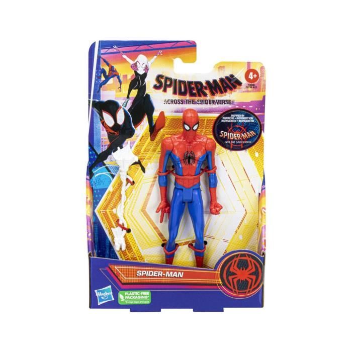Marvel Spider-Man Véhicule Araignée de combat, jouets de super-héros pour  enfants, lance de l'eau et des projectiles, des 4