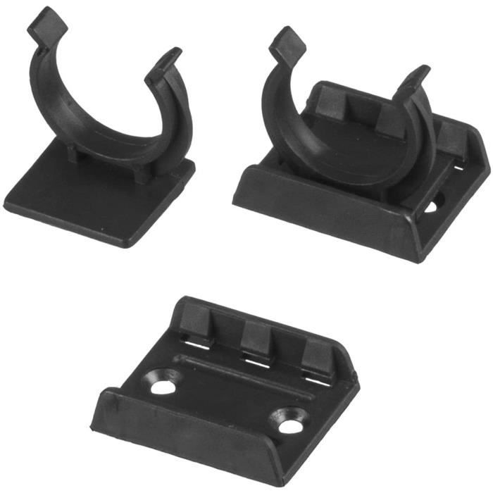 Fixation plinthe cuisine - HOLZBRINK - Clip HBK15 - Hauteur 150 mm - Couleur noire - Montage facile