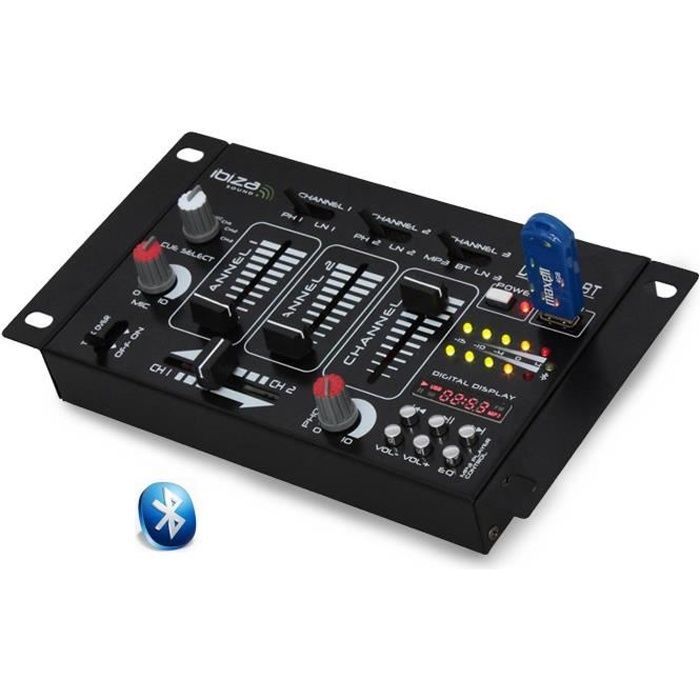 Table de mix 7 entrées DJ21USB-MK2- BLUETOOTH