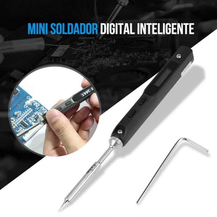 Kit de Soudure TS100 DC 12V-24V 65W Pointes à Souder Outil Hilitand Kit de Soudure TS100 DC 12V-24V 65W Pointes à Souder Outil Hilitand