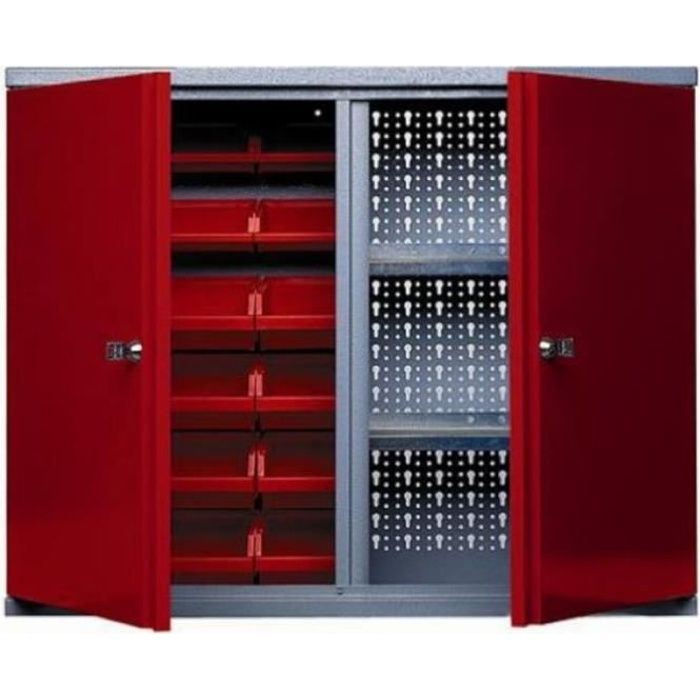 Kupper Armoire Murale 2 Portes 2 Etageres Et 18 Boites De
