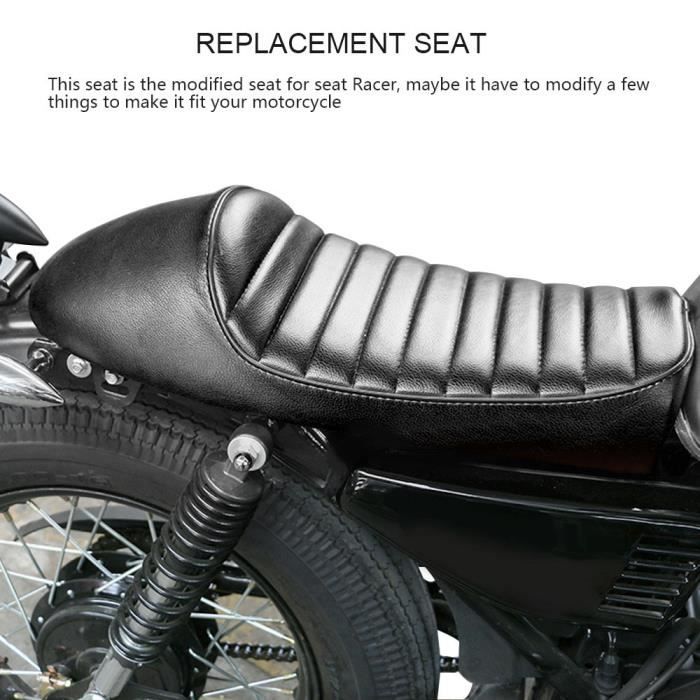 Housse De Siège Moto Imperméable En Cuir PU - Élastique, Respirante, Pour La Plupart Des Motos (noir, Marron, Argent) - 6