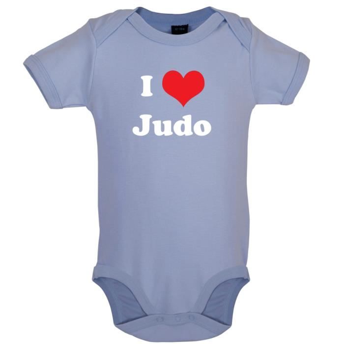 Dredown I Love Judo Marrant Bebe Body Bleu Clair Cdiscount Pret A Porter