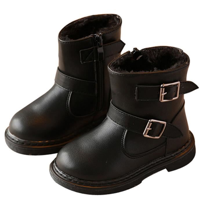 bottes en cuir fille