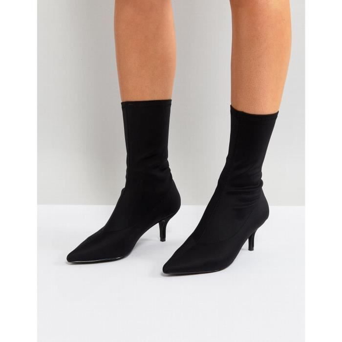 bottine effet chaussette