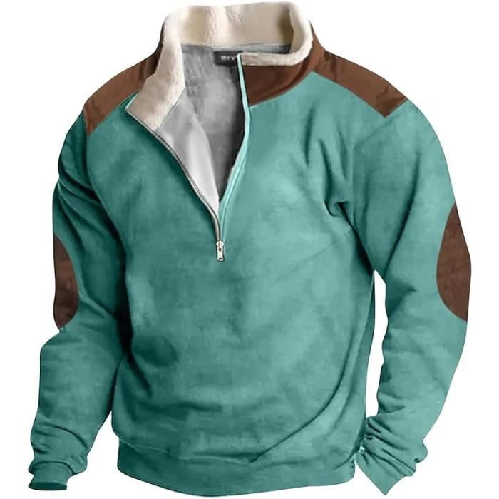 Sweat Polaire Homme Automne Et Hiver Homme Vintage Confortable