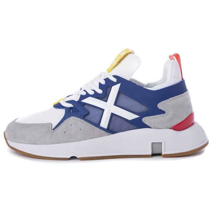 Hackett Chaussures de sport HACKETT - HA M A - Homme - Grey / blue - Blanc - Polyester - Lacets