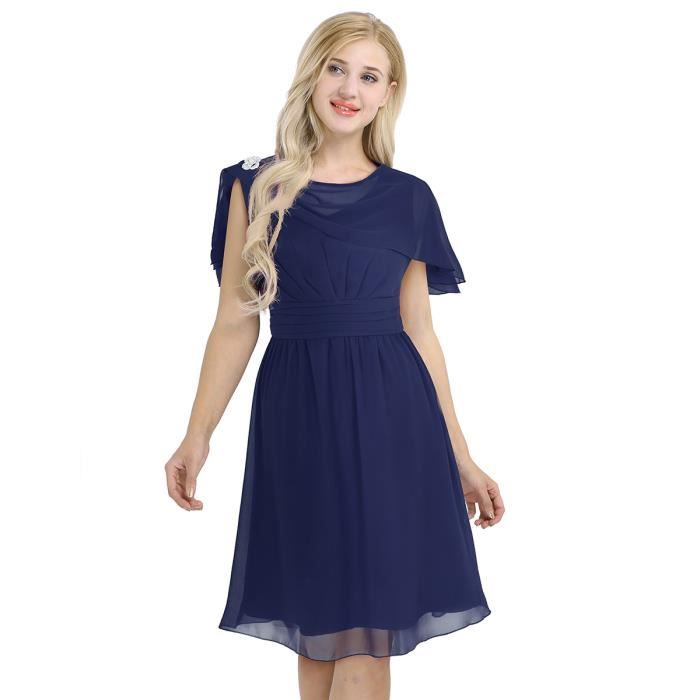Robe De Soirée Femme Robe Mariage Cérémonie Strass Sans Manches Demoiselle Dhonneur Mousseline De Soie Cocktail Anniversaire 36 48