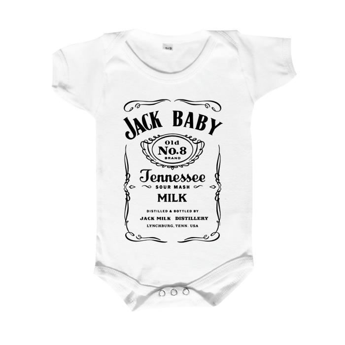 Body Bebe Jack Baby Blanc Achat Vente Body Prolongation Soldes Cdiscount