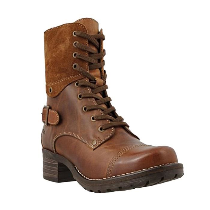 bottine talon carre femme