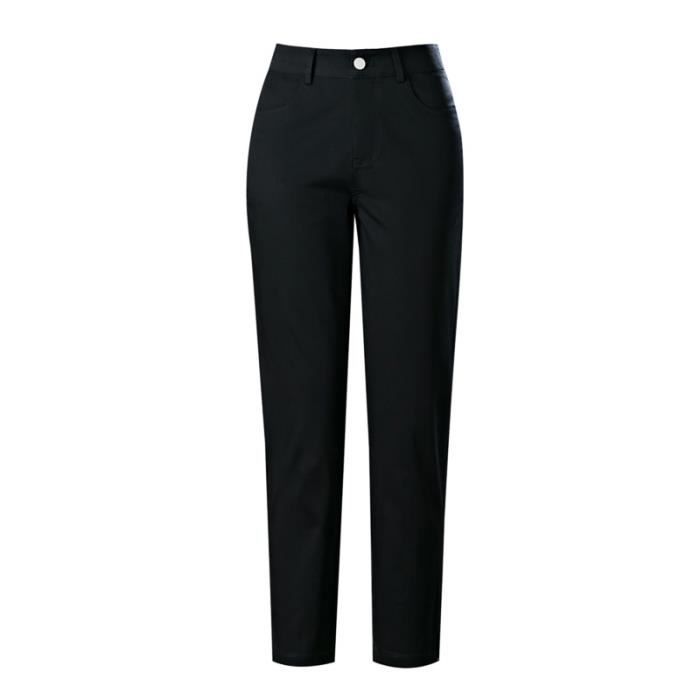 Pantalon femme hot sale noir coupe droite