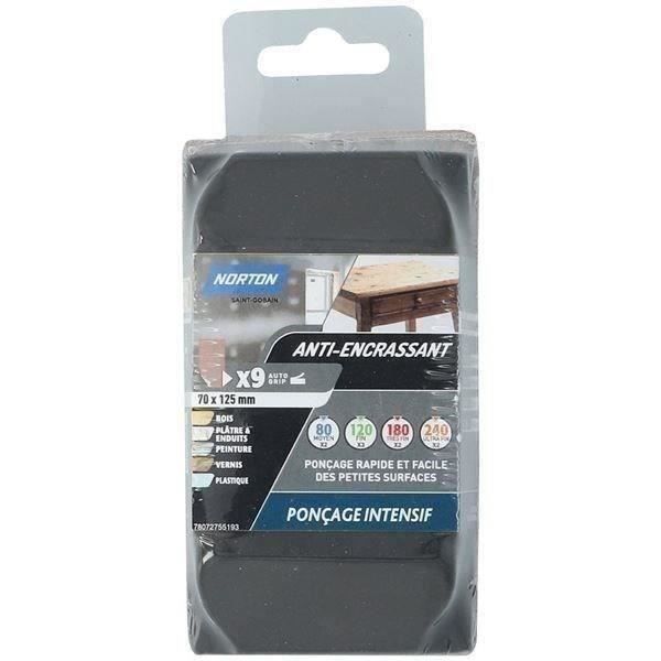 NORTON Cale 70x125 + 9 patins anti encrassants