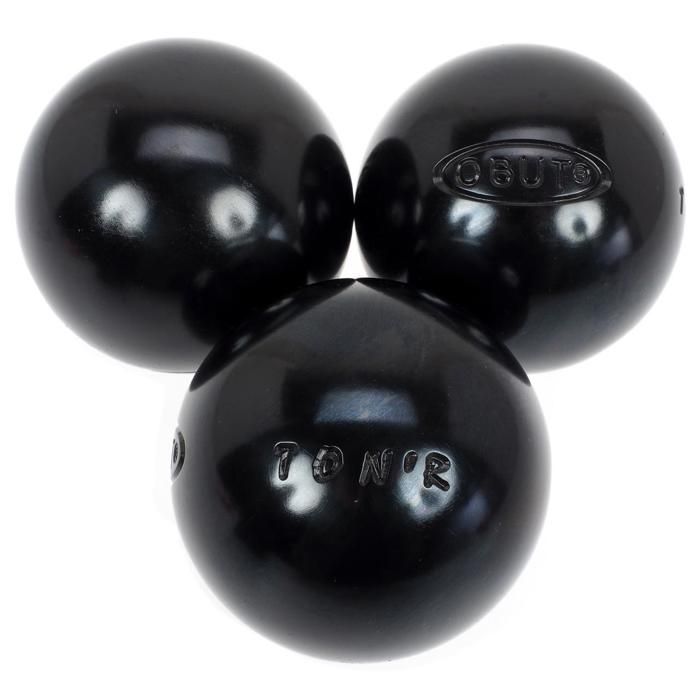 Boules de pétanque Ton.r tres tendre 75 mm - Obut 680g Noir - Prix pas