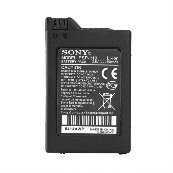 1x Batterie d'origine d'origine PSP 1001 Sony 1000 d'origine PSP110