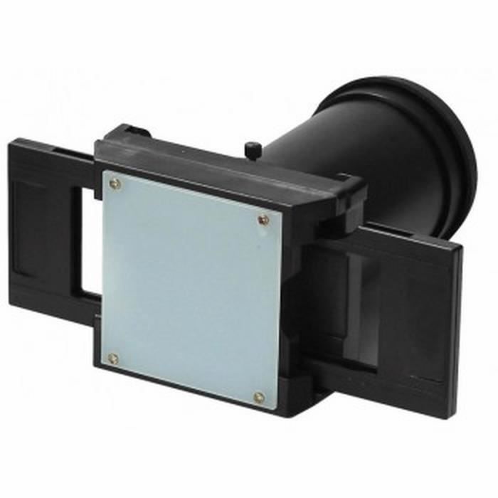 Duplicateur de diapositives REFLECTA-HD 66136 pour filetage d'objectif 37/52/55/58/62 mm, noir