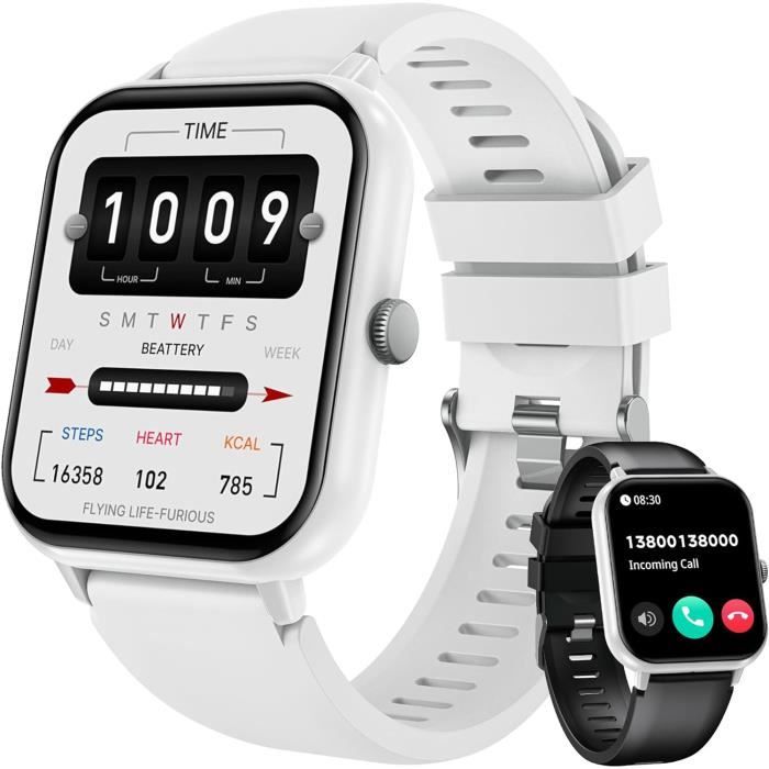 YYKY Montre Connectée ECG/HRV/Acide Urique/BMI Ronde, 1,43" AMOLED Écran Tactile Smartwatch, 100