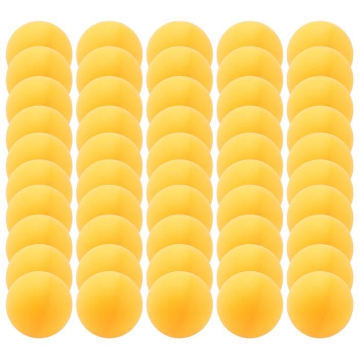 50 balles de tennis de table de 40 mm balles de ping pong jaune