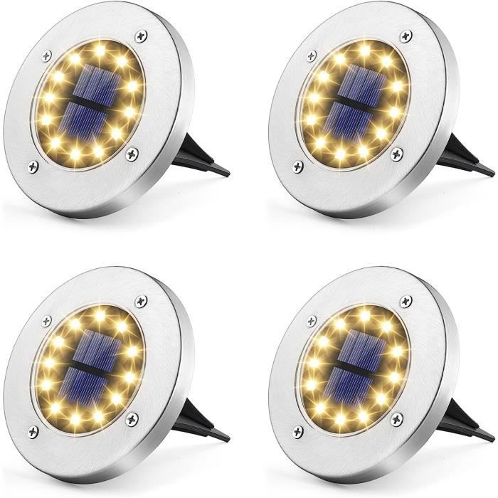 Bawoo Lampe Solaire Exterieure Jardin 12PCS Lampe Jardin LED au Sol