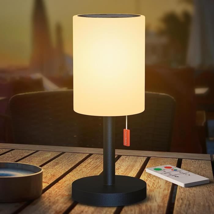 FUYO Lampe solaire extérieur de Table 2in1 Rechargeable LED Lampes de Table  sans fil Dimmable 7 Color Lampe de Table Pile [747] - Cdiscount Maison