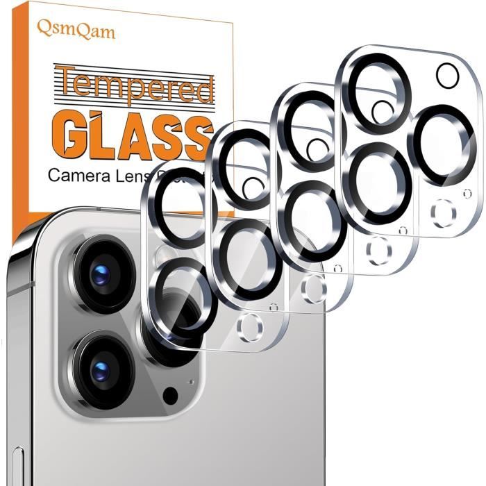 4 Pièces Protection Objectif Caméra pour iPhone 15 Pro Max Pouce