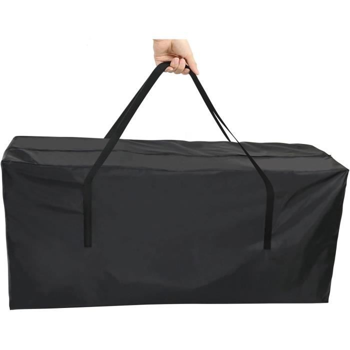 Housse De Protection Imperméable Pour Coffre De Jardin 123x62x55 Cm - Tissu Oxford, Cordon De Serrage