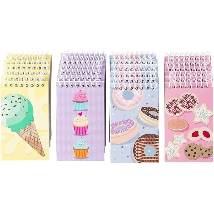 Blocnotes en Spirale sur le Thème de Desserts 24 de Tailles