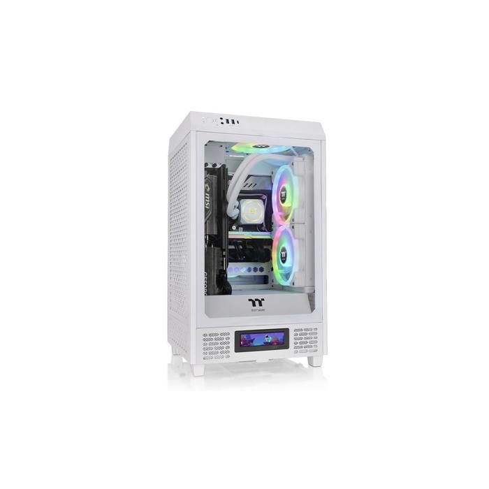 Boîtier Mini Tower – THERMALTAKE – The Tower 200 – Blanc – 300 mm – 280 mm – 537 mm