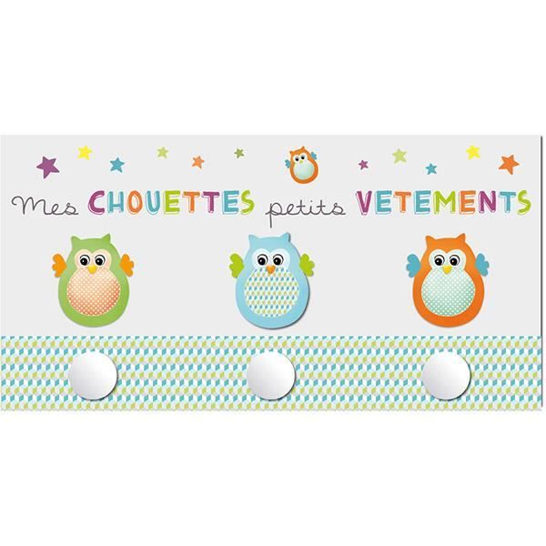 Patere Chambre Bebe Chouette Bleu Cdiscount Puericulture Eveil Bebe