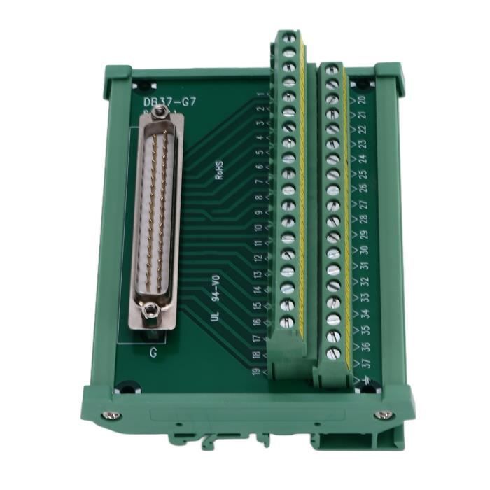 YIMATEECO Adaptateur DB37 Mâle Vers Bornier à Vis 37 Broches - Sans Soudure