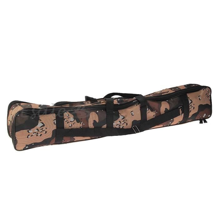 Sac Pour Canne A Peche Sac Fourre Tout pour Canne à Pêche Ligne en PU Nylon Pliable Camouflage
