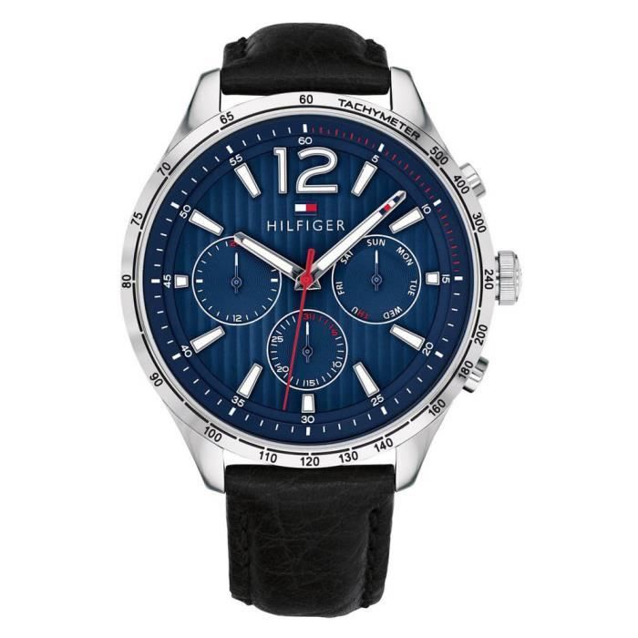 Tommy Hilfiger-Montre Multi Dial pour Homme à movement Quartz en Cuir 1791468