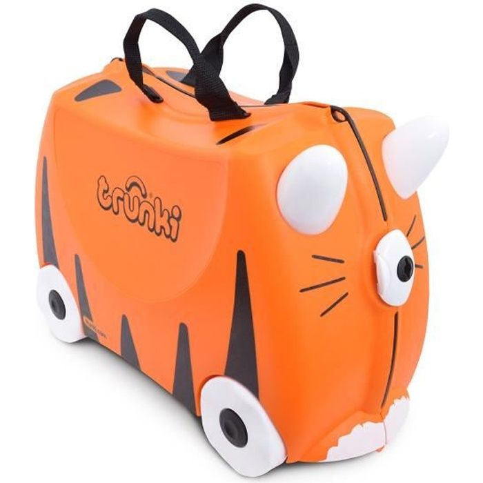 Trunki Valise Enfant à Roulette à Chevaucher et Bagage Cabine - Animaux
