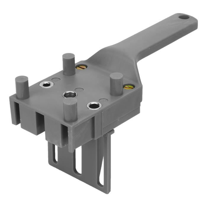 Kit De Gabarit De Goujon 3 En 1, Localisateur De Poinçon De Goujon En Bois Réglable, Gabarit De Trou De Poche En Aluminium, Outil De Guidage De Perçage De Trou D'armoire, Travail