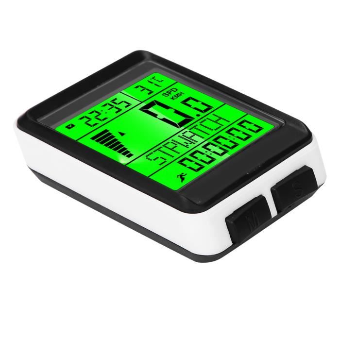 GOTOTOP Compteur kilométrique sans fil de vélo durable imperméable à l GOTOTOP Compteur kilométrique sans fil de vélo durable imperméable à l