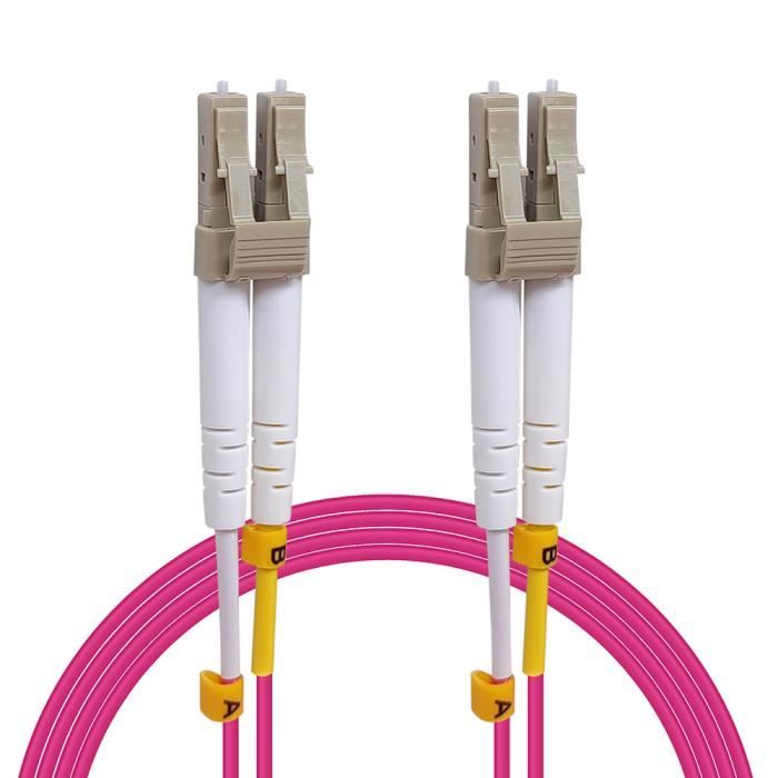 Câble Fibre Optique OM4 3 m WAYTYEX 34822 Jarretière Optique LC - LC ...