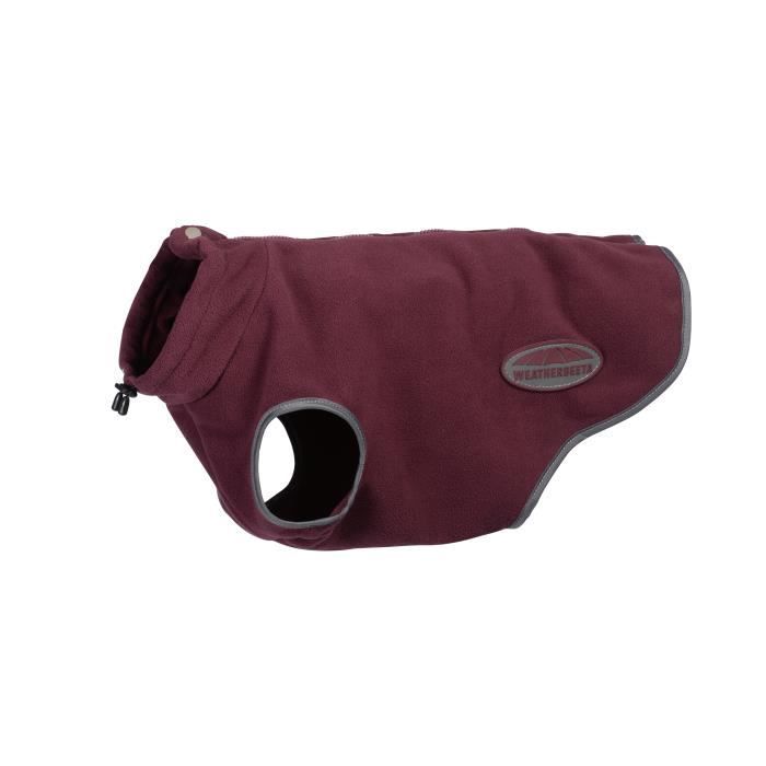 Meilleurs prix pour Manteau polaire zippé pour chien Weatherbeeta Comfitec - maroon/grey - 45 cm