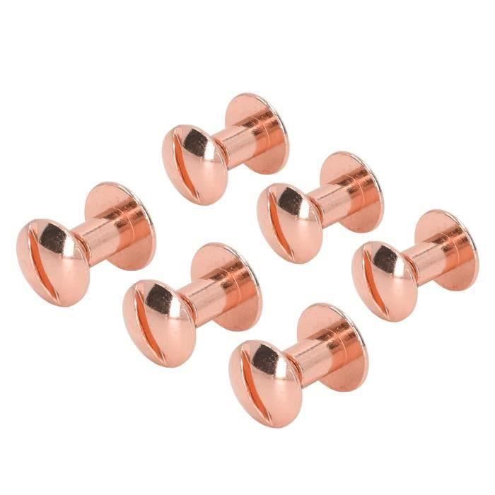 Jeu De 6 Vis Rouges M5 X 30 Mm - Revêtement Rouge Durable
