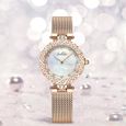 Coffret montre femme + bracelet + collier – papillon de luxe diamant cadeau d'anniversaire-1