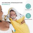 Gigoteuse d'emmaillotage bébé couverture, Nid Réversible universelle pour Garçon et Fille poussette Safari–Minky Toffee-1