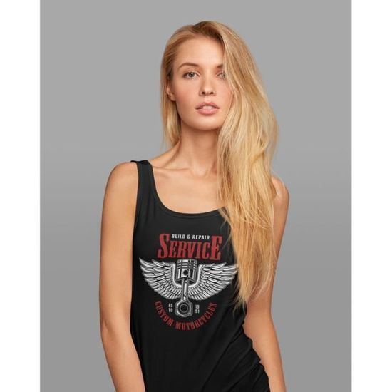 T-shirt Femme American Rider - Pixel Evolution - Coupe Ajustée