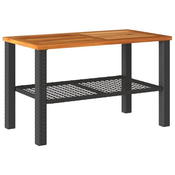 Ensemble à manger de jardin 5 pcs résine tressée et bois massif vidaXL 3281780 Ensemble à manger de jardin 5 pcs résine tressée et bois massif vidaXL 3281780