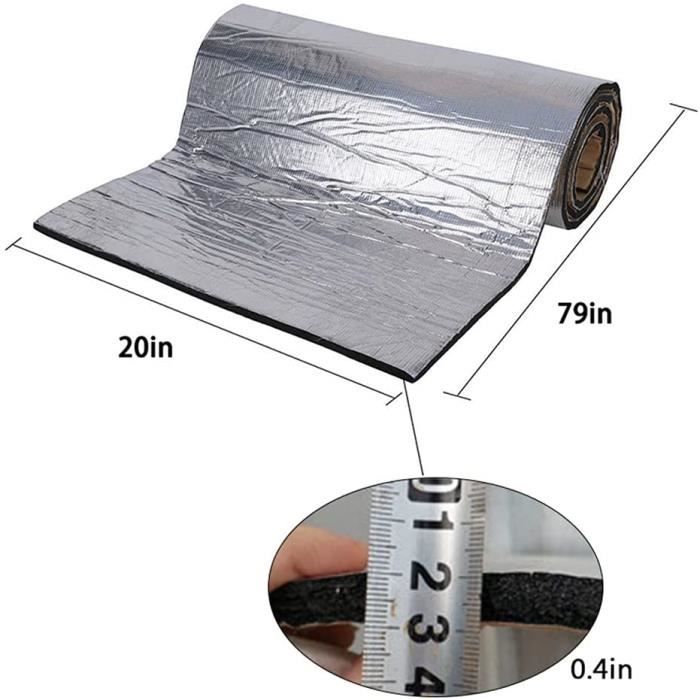 Tapis isolant anti-gel en coton for véhicule, tapis isolant anti-tambour  auto-adhésif, tapis d'amortissement d'isolation phonique, tapis d'isolation  phonique ( Color : 20mm(THK) , Size : 1*8M (8m²) ) : : Bricolage