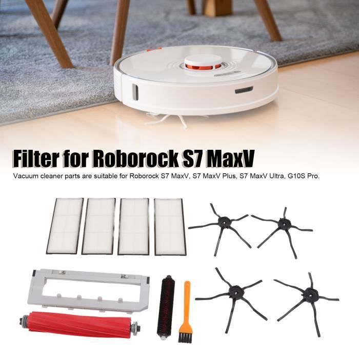 Kit d'accessoires pour aspirateur Roborock S7 MaxV - CIKONIELF - filtres,  brosses et tamis filtrants - Cdiscount Electroménager