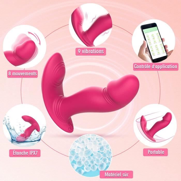 SEVEN CREATIONS - VIBRATEUR ANAL ROSE JELLY THIN