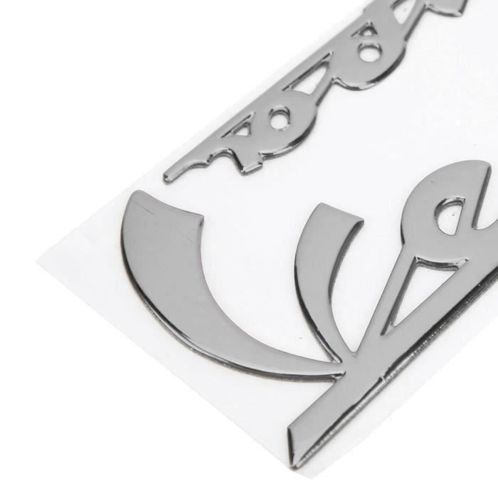 Autocollant Moto 3D En Aluminium - Style Akrapovic - 14 Cm Ovale - Pour Silencieux