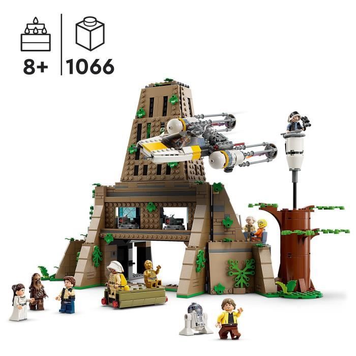 LEGO® Star Wars 75365 La Base Rebelle de Yavin 4, Jouet avec 10 ...