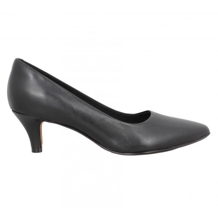 Escarpins Clarks Indigo - Taille US 7 (M) - Cuir Daim Marron - Style Mary Jane - Talon Bloc 7 Cm - Occasion Excellent État