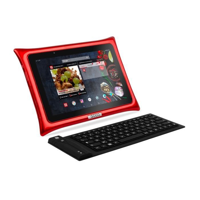 Tablette Android Qooq Ultimate rouge 10 pouces1