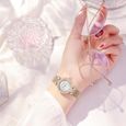 Coffret montre femme + bracelet + collier – papillon de luxe diamant cadeau d'anniversaire-2
