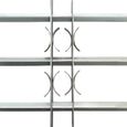 Grille de sécurité de fenêtres réglable - ZJCHAO - 3 barres - acier galvanisé - blanc-2